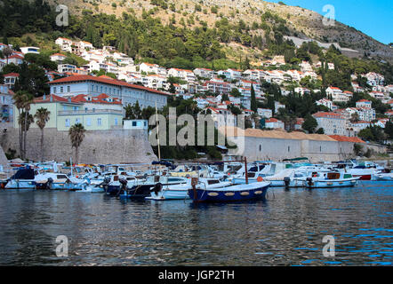 Verschiedene Landschaften von Dubrovnik Kroatien Stockfoto