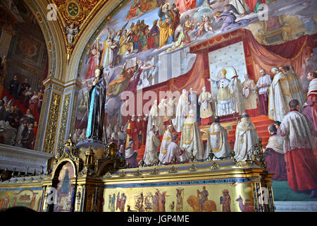 In der "Sala Immacolata" ("Room of the Immaculate Conception"), Vatikanische Museen, Vatikanstadt. Stockfoto