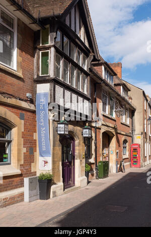 Die Geschichte ist ein Museum am Rochester House, Pembroke Street in Oxford, England, die feiert, erforscht und fördert die Geschichten in verschiedenen Stockfoto