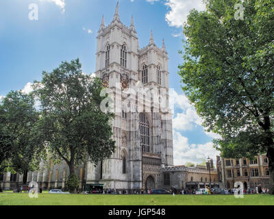 Westminster Abbey, die Stiftskirche St. Peter in Westminster, offiziell den Titel Sommer 2016 Stockfoto