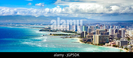 Honolulu-Küste Stockfoto