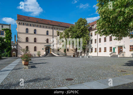 Alma Mater Leucorea, Universität, 1502, site-Luther, Luther und Melanchthon als Lehrer, heute Martin-Luther-Universität Stockfoto