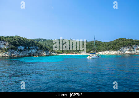 Insel Antipaxos - Ionisches Meer: Griechenland Stockfoto