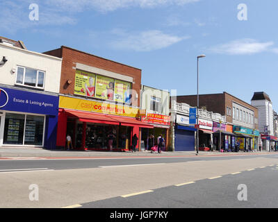 North End High Street in Portsmouth, England Stockfoto