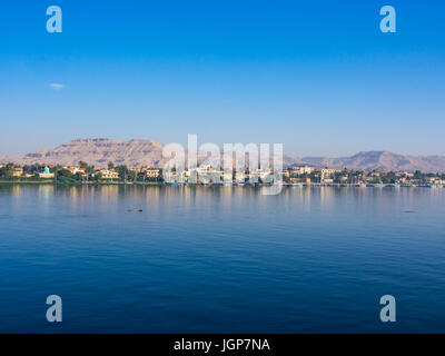 Das Westufer des Nils in Luxor, Ägypten Stockfoto