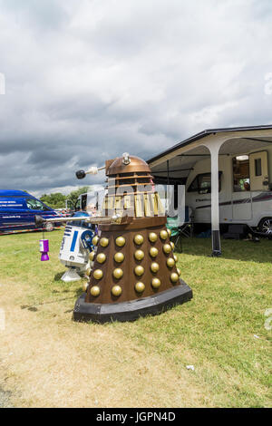 Blick auf Flügeln und Räder North Weald 2017 Stockfoto