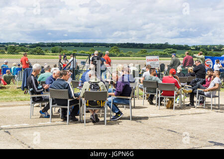 Blick auf Flügeln und Räder North Weald 2017 Stockfoto