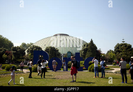 Rosa Mota Pavillon in Porto - Portugal Stockfoto