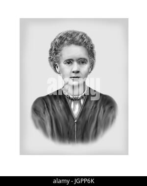 Marie Curie, 1867-1934, Polnisch geboren Französisch Physiker, Chemiker Stockfoto