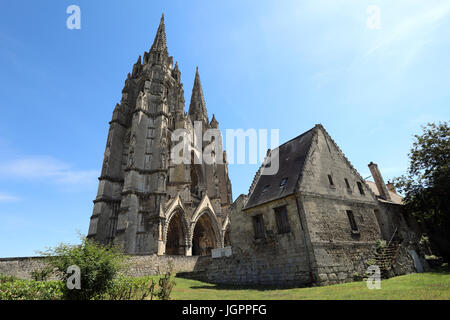 Die Ruinen der Abtei von St. Jean des Vignes in Soissons, Frankreich. Stockfoto