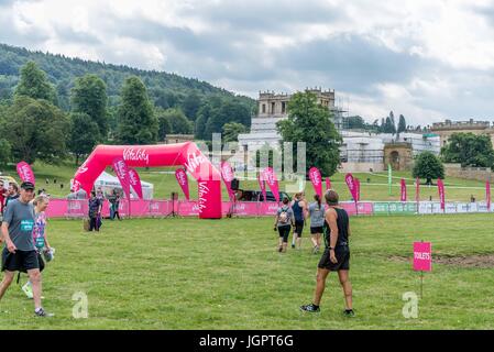 Chatsworth House, Bakewell, UK. 9. Juli 2017. VitalityMove im Chatsworth House. Bildnachweis: CARL DICKINSON/Alamy Live-Nachrichten Stockfoto