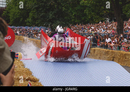 Alexandra Palace, London, UK. 9. Juli 2017, Red Bull Seifenkisten Rennen, Credit: Christopher Howard/Alamy Live News Stockfoto