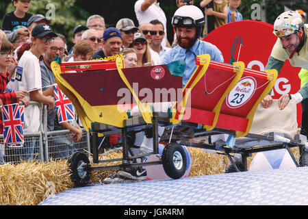 Alexandra Palace, London, UK. 9. Juli 2017, Red Bull Seifenkisten Rennen, Credit: Christopher Howard/Alamy Live News Stockfoto