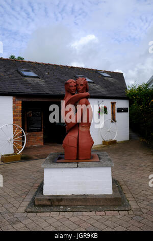 Gretna Green Liebhaber Statue in Gretna Green, Schottland Stockfoto