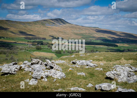 Whernside aus weißen Narbe, North Yorkshire Dales, England Stockfoto