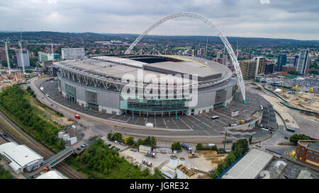 Luftaufnahme des Wembley-Stadion in Nord-London Stockfoto