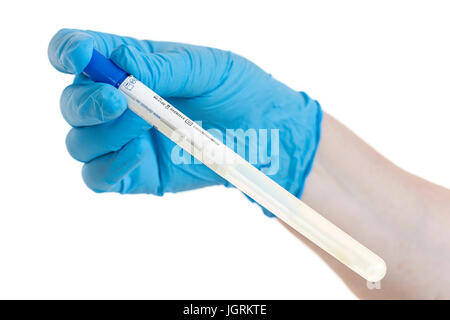 Labor-Arbeitsplatz für Biotechnologie-Untersuchung. DNA-Test-Erhaltung Stockfoto