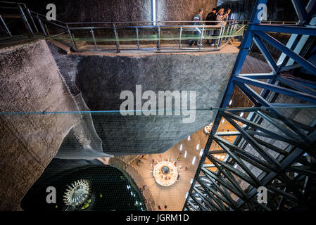 Rudolf-Mine von Salina Turda Salt mine befindet sich im Bereich Durgaus-Valea Sarata Turda Stadt, Kreis Cluj in Rumänien Stockfoto