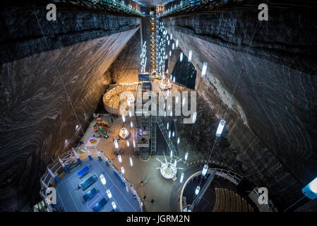 Rudolf Mine Themenpark in Salina Turda Salz liegt mir im Bereich Durgaus-Valea Sarata Turda Stadt, Kreis Cluj in Rumänien Stockfoto