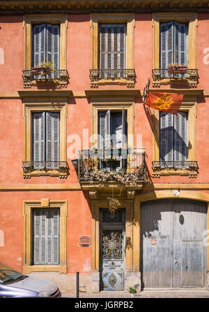 Eine glorreiche French House in Carcarsonne SW Frankreich Stockfoto