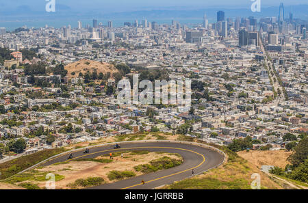 Straße nach Twin Peaks Stockfoto