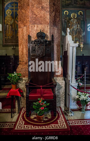 Innenraum der Krönung Kathedrale der Heiligsten Dreifaltigkeit und Erzengel Michael und Gabriel in der Stadt Alba Carolina Festung von Alba Iulia, Rumänien Stockfoto