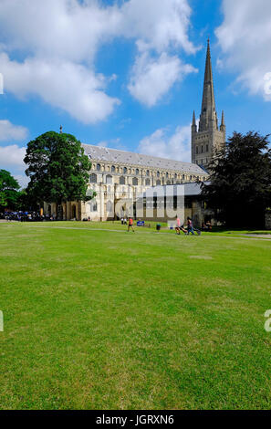 Norwich Kathedrale, Norfolk, england Stockfoto