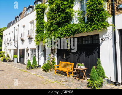 Hyde Park Garten Mews, Bayswater, London, England Stockfoto