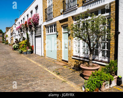 Hyde Park Garten Mews, Bayswater, London, England Stockfoto