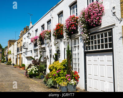 Hyde Park Garten Mews, Bayswater, London, England Stockfoto