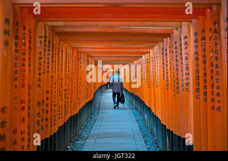 Fushimi-Inari-Schrein in Kyōto, Japan Stockfoto