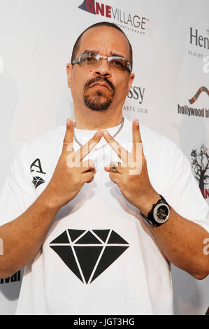 Schauspieler/Rapper Ice-T nimmt an 9. Jährlichem Hollywood Black Film Festival Beverly Hills Teil. Stockfoto