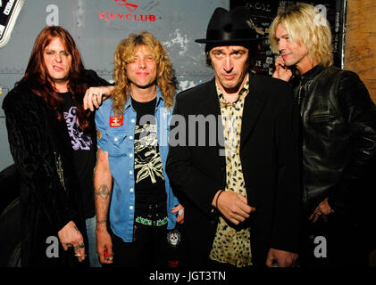 Colby Veil,Steve Adler,Izzy Stradlin,Duff McKagan Backstage 20 Jahre Guns N' Roses 'Appetite for Destruction' Adler's Appetite LA Guns Key Club Hollywood,CA Stockfoto