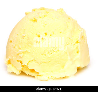 Banane-Eis isoliert auf weißem Hintergrund Stockfoto
