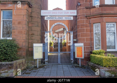 Anniesland Hall Kirche der christlichen Brüder Stockfoto