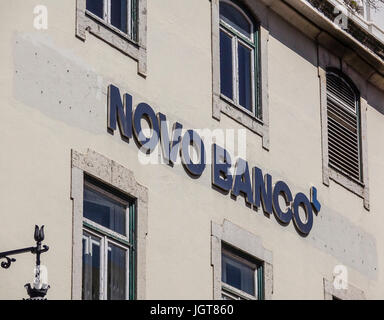 Novo Banco - eine Bank in Lissabon Stockfoto