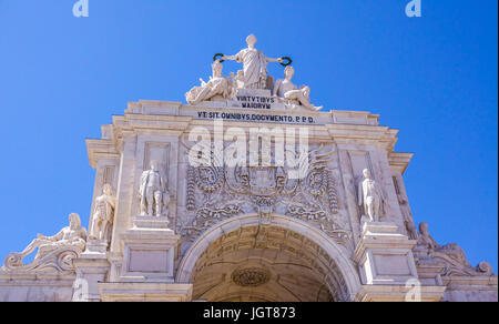 Augusta Straße Bogen in Lissabon genannt Arco da Rua Augusta Stockfoto