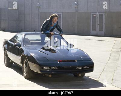 Knight-Rider-TV-Serie 1982-1986 USA erstellt von Glen A. Larson David Hasselhoff.  Es ist verboten, das Foto aus dem Kontext der Promotion des Films zu reproduzieren. Es muss die Filmgesellschaft und/oder der Fotograf von zugewiesen oder von autorisierten / erlaubt am Set von der Filmgesellschaft gutgeschrieben werden. Nur für redaktionelle Nutzung. Photo12 gewährt keine Persönlichkeitsrechte der Personen vertreten. Stockfoto