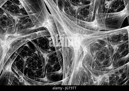 Synapse system Schwarz und Weiß Intensität Karte, Computer abstrakten Hintergrund erzeugt, 3D-Rendering Stockfoto