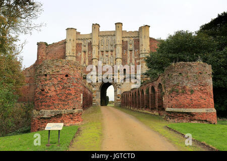 Thornton Abbey Ruinen & Torhaus, eine zerstörte Augustiner Kloster, Thornton Curtis, Ulceby, Lincolnshire England UK Stockfoto