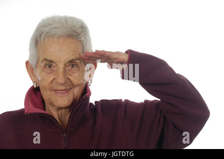 militärische sympathisch Gruß Stockfoto