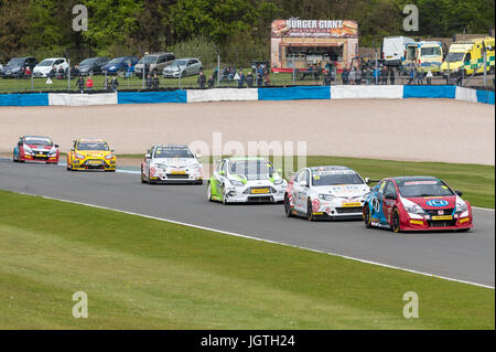 British Touring Car Championship 2017 BTCC in Donington Park Stockfoto