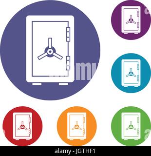 Sichere Icons set Stock Vektor