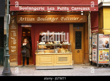 Petits Carreaux Street, 2° Arrondissement, Ile-de-France, Paris, Frankreich Stockfoto