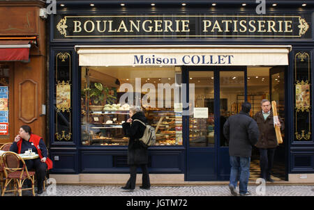 Montorgueil Street, 2° Arrondissement, Ile-de-France, Paris, Frankreich Stockfoto