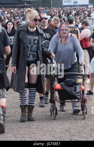 Download Festival 2017 - Tag 1 - Atmosphäre mit: Atmosphäre, Gast wo: Donnington, Derbyshire, Großbritannien wenn: 9. Juni 2017 Credit: WENN.com Stockfoto