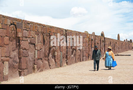 Tiwanaku, Abteilung von La Paz, Bolivien, La Paz, Pedro Domingo Murillo Provinz Stockfoto