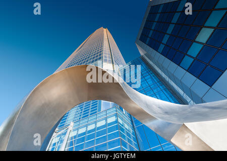 Region Metropolitana, Santiago, Chile - mit Blick auf den Gran Torre Santiago, das höchste Gebäude in Lateinamerika, ein 64 Stöckiges skyscra Stockfoto