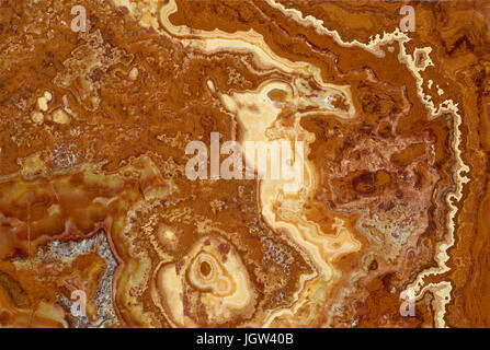 Onyx, Onys Marmor, Onyx dekorativen Stein Textur, Naturstein Muster, Naturstein Textur, Naturstein-Hintergrund. Stockfoto