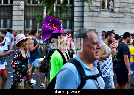 Gay-Pride, Barcelona, Spanien. Stockfoto